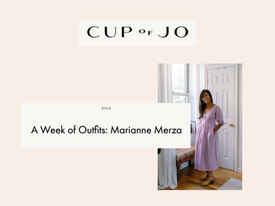 One of Our Faves: Marianne Merza Wears Rue Saint Paul on Cup of Jo