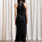 High neck bias dress