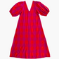 Double v-neck maxi dress