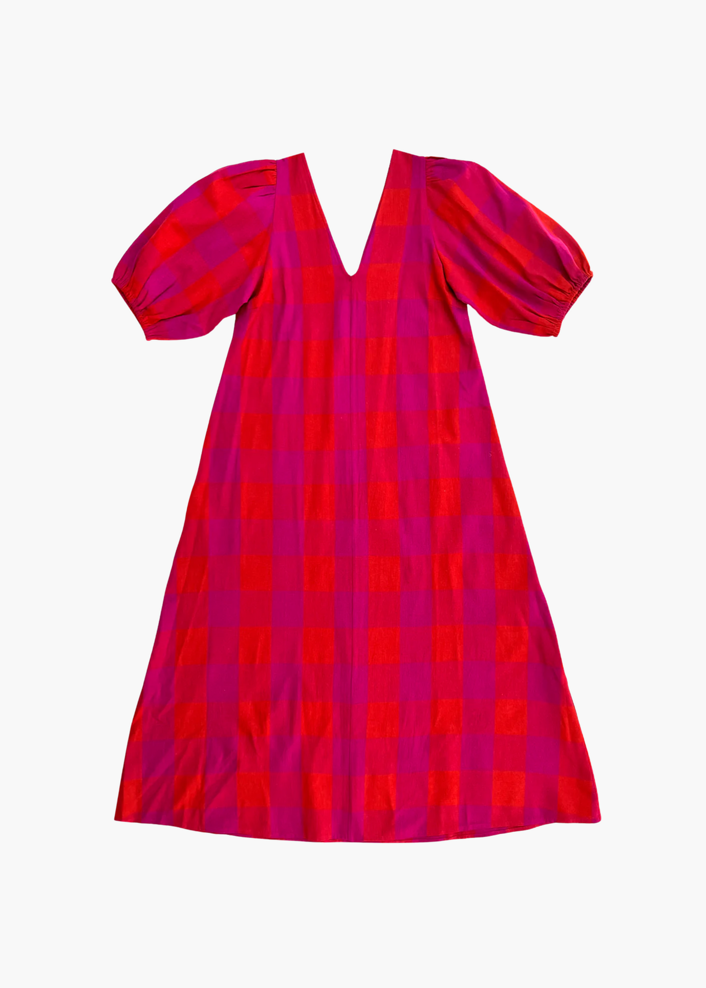 Double v-neck maxi dress