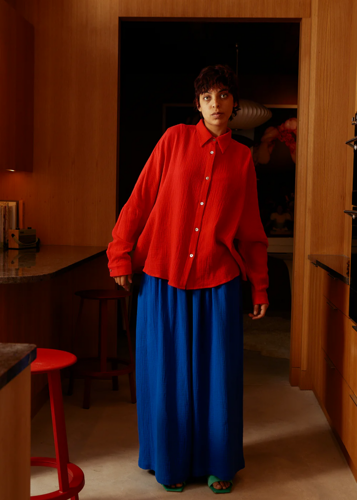 Valen trouser, cobalt