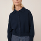 Utility cardigan, indigo