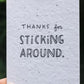 Plantable sticking around card
