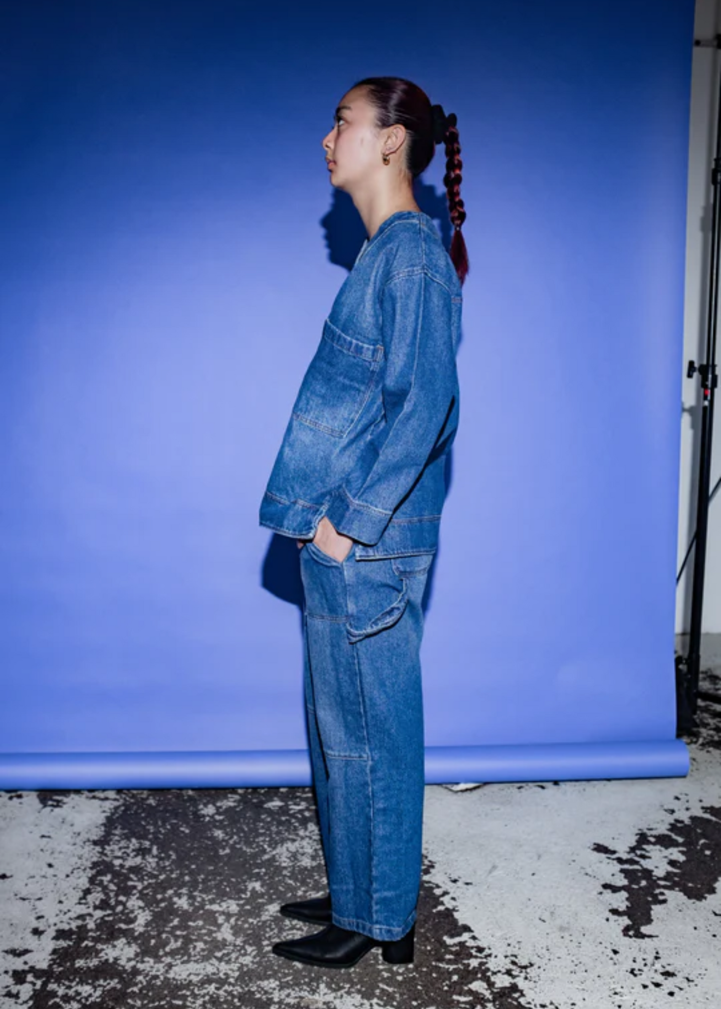 Miguel denim cardigan