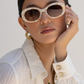 Aria oval sunglasses