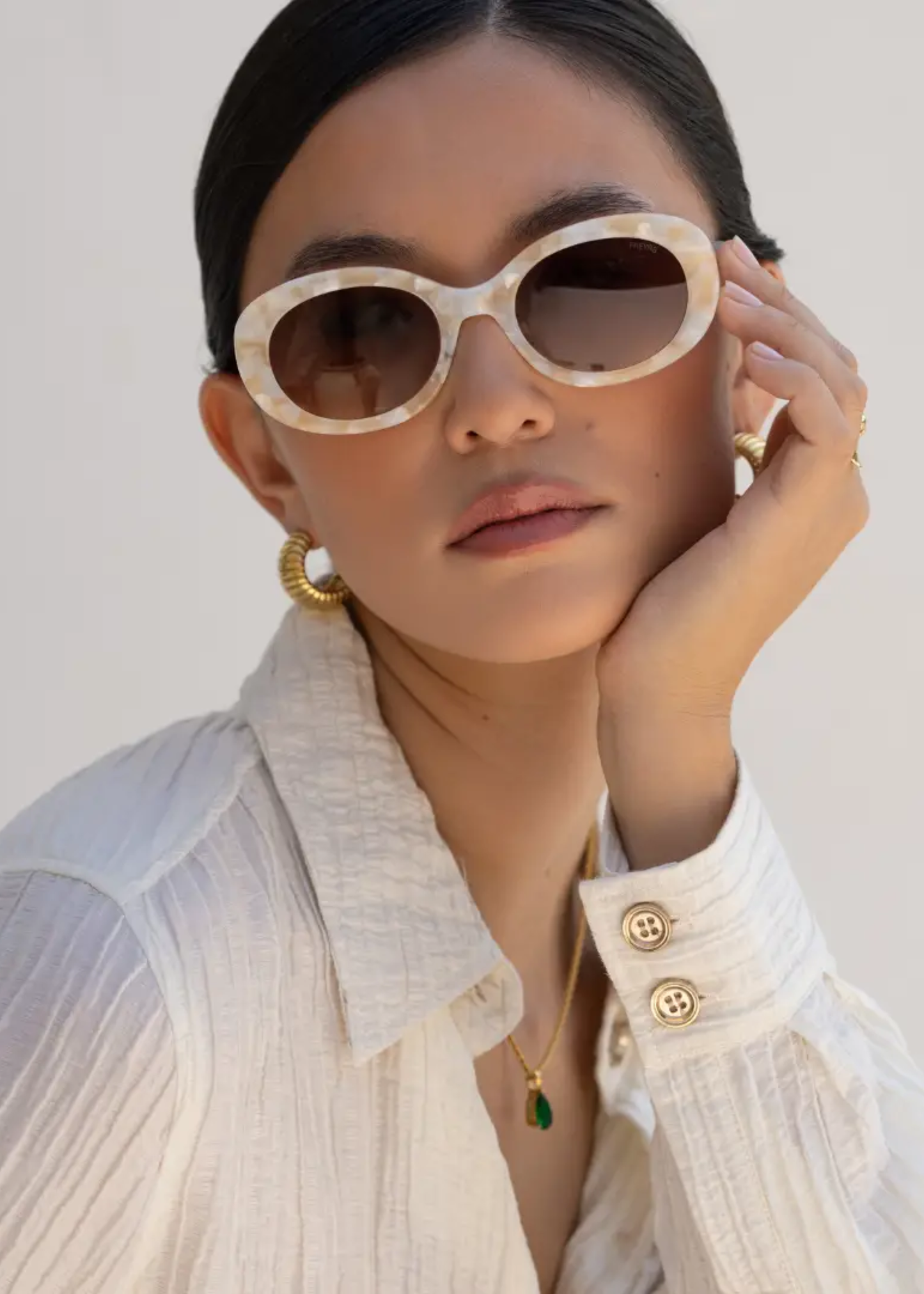 Aria oval sunglasses