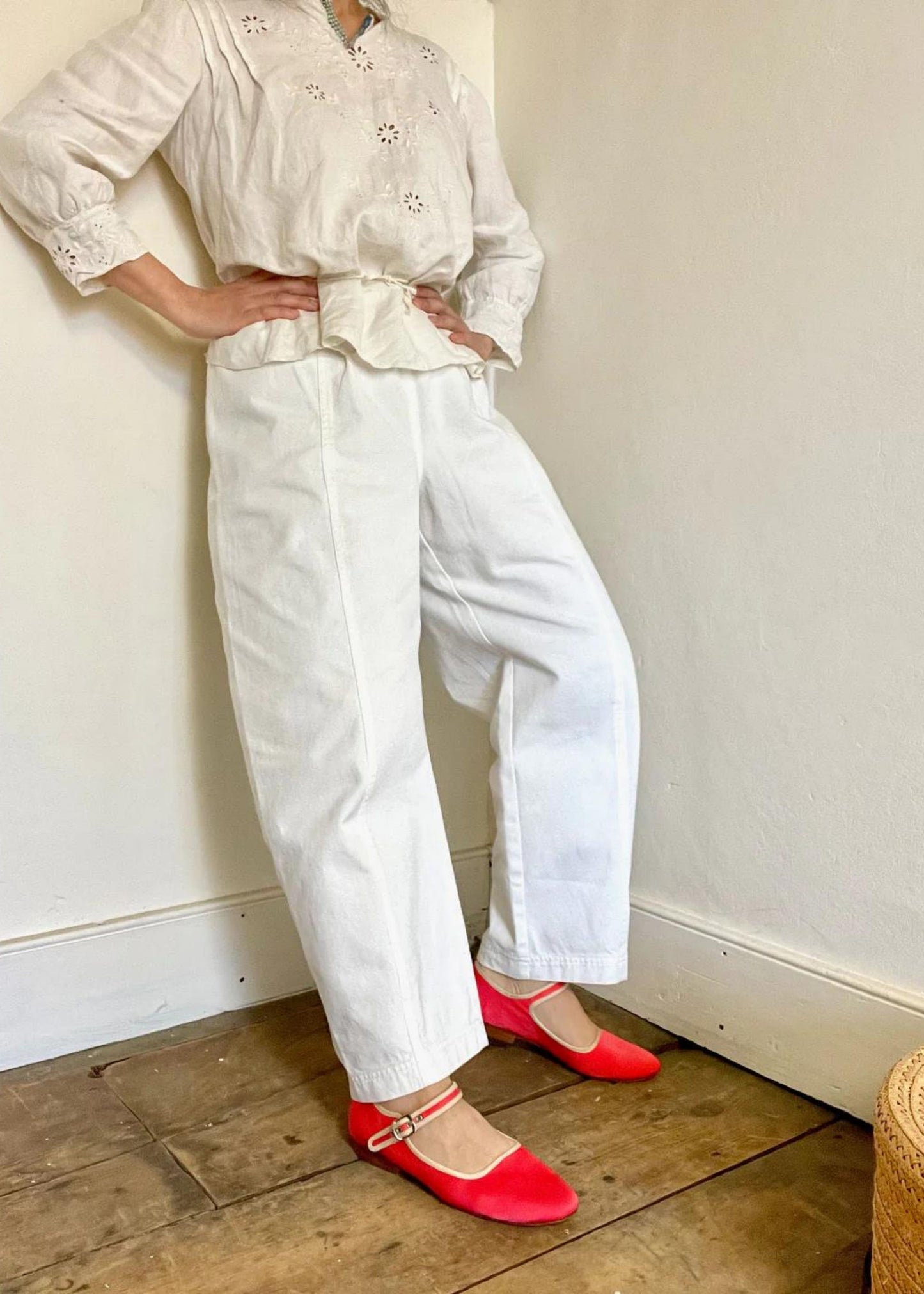Janus pants, white