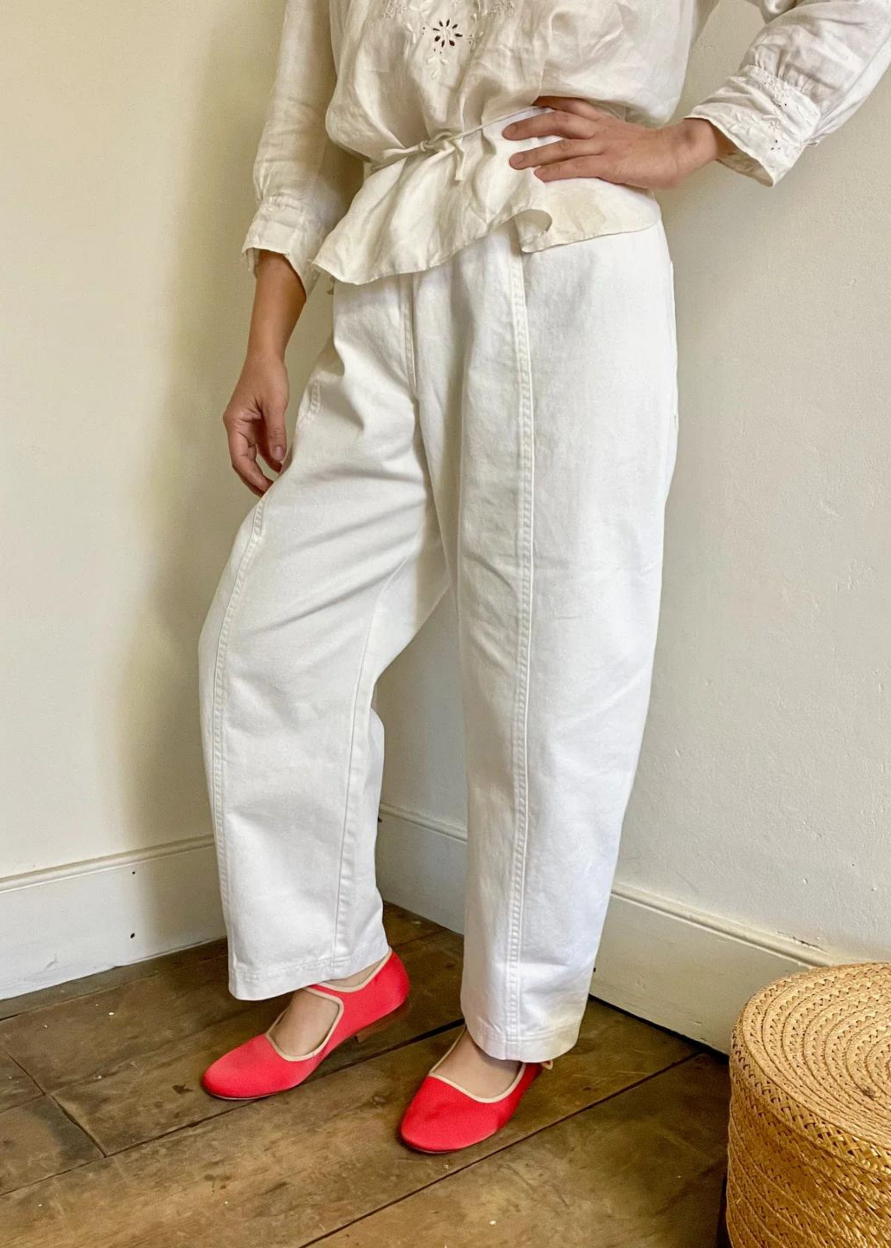 Janus pants, white