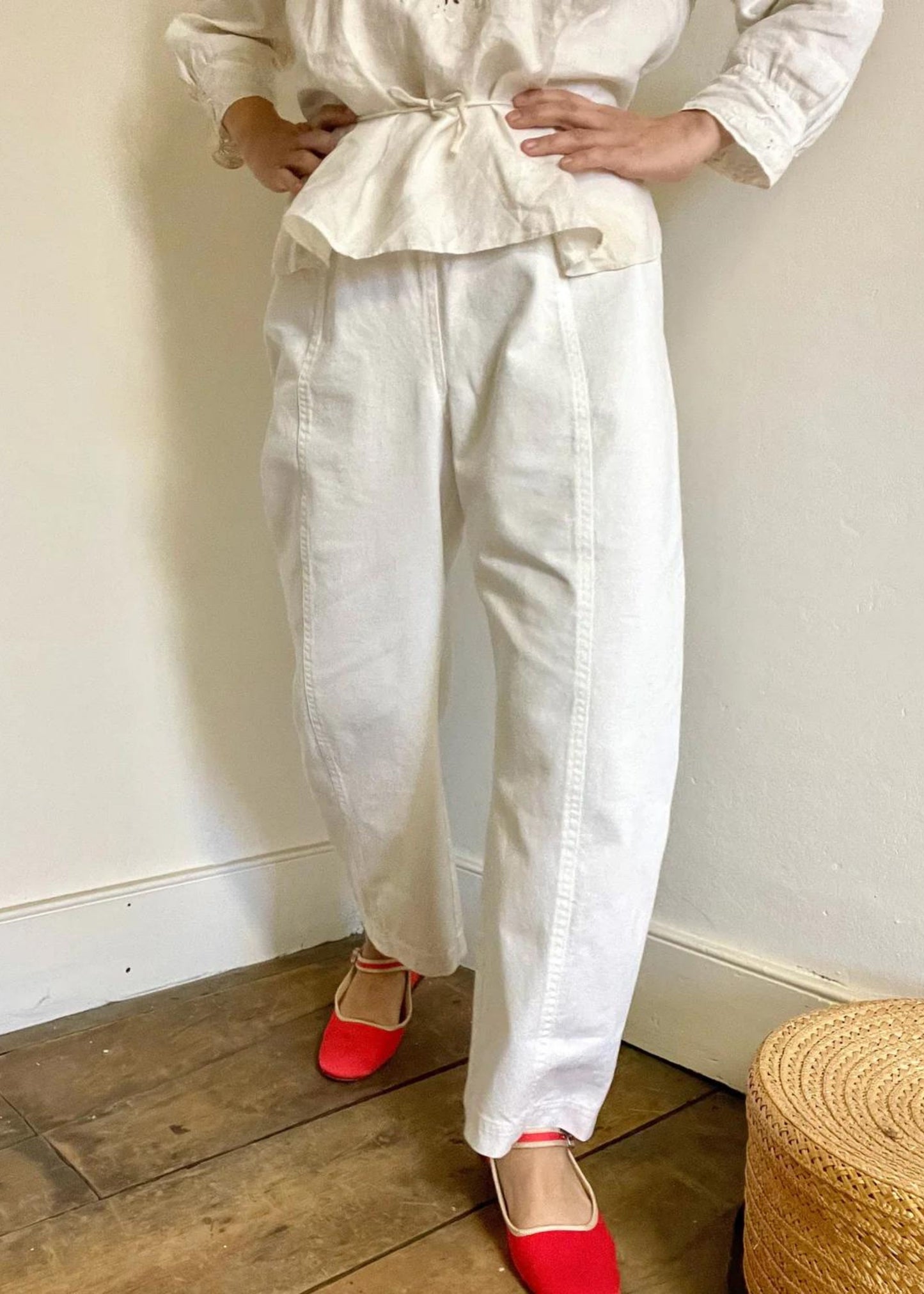 Janus pants, white