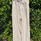 High waisted wide leg trousers