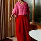 Valen trouser, red