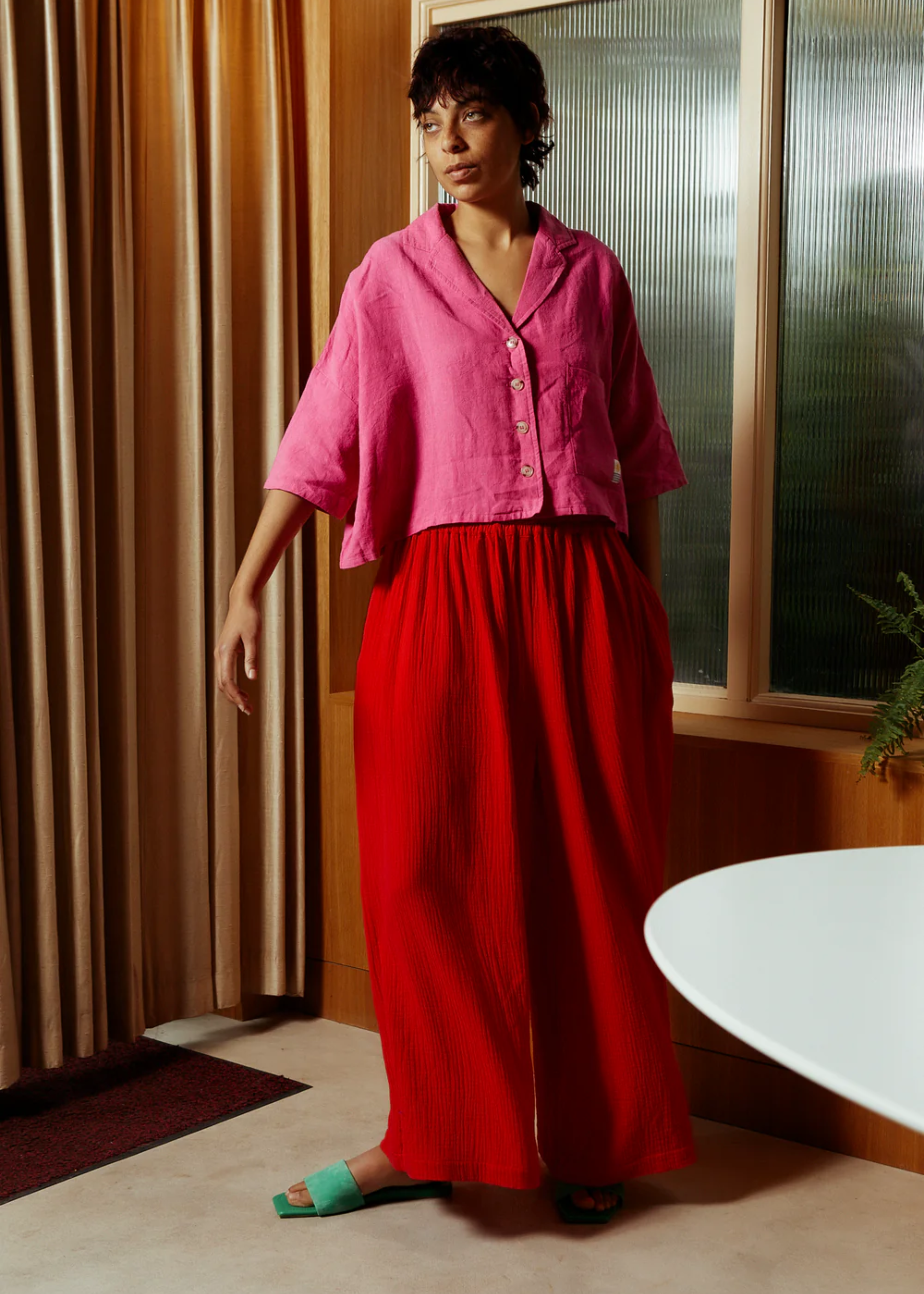 Valen trouser, red