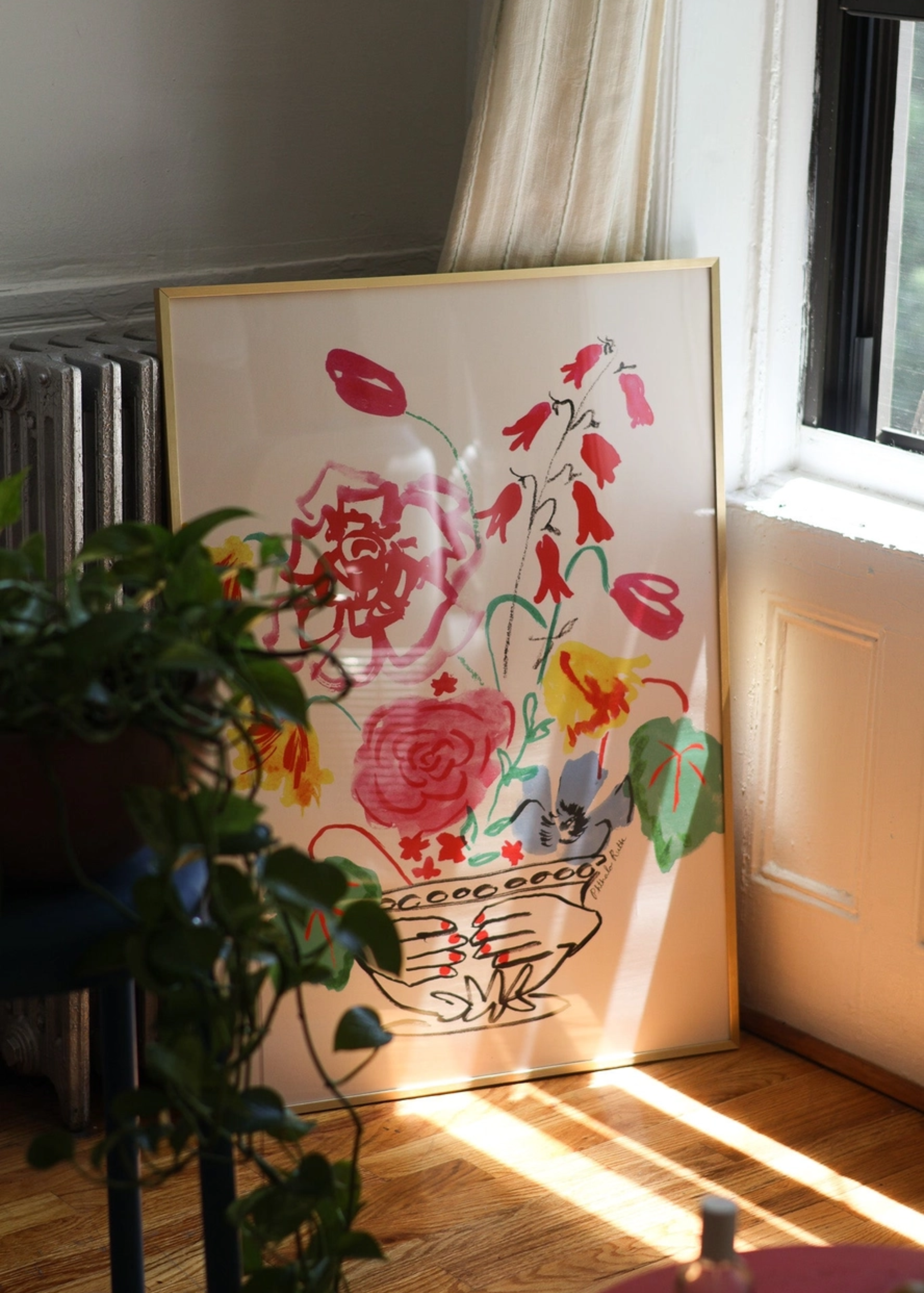 Blooming hands art print