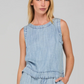 Mona top, blue