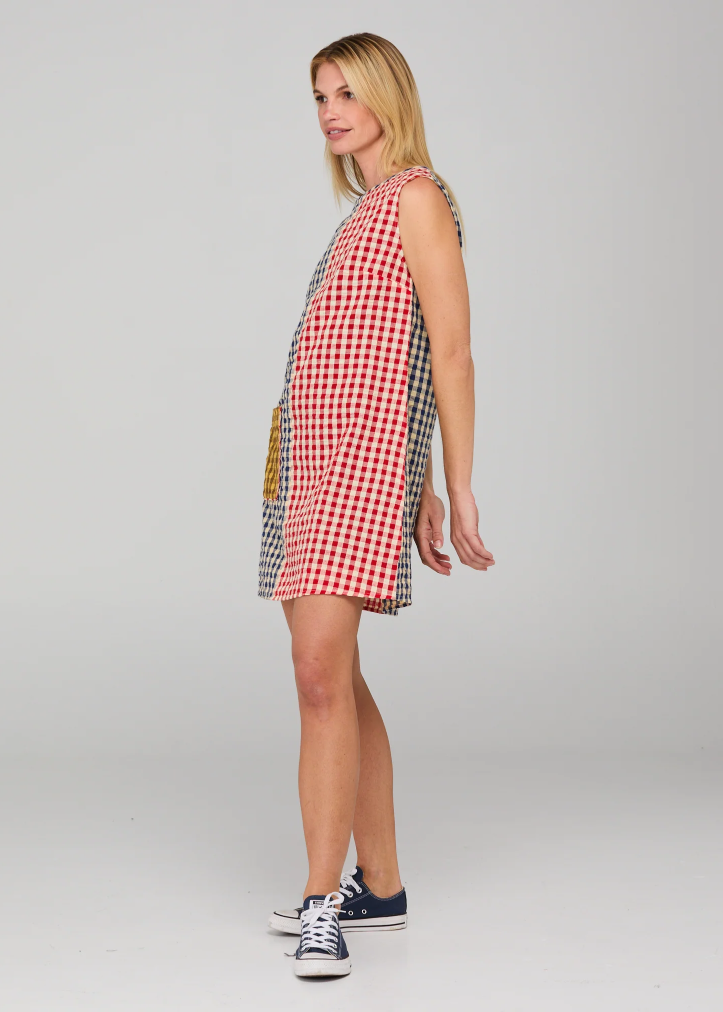 Gillie dress, sliced seersucker