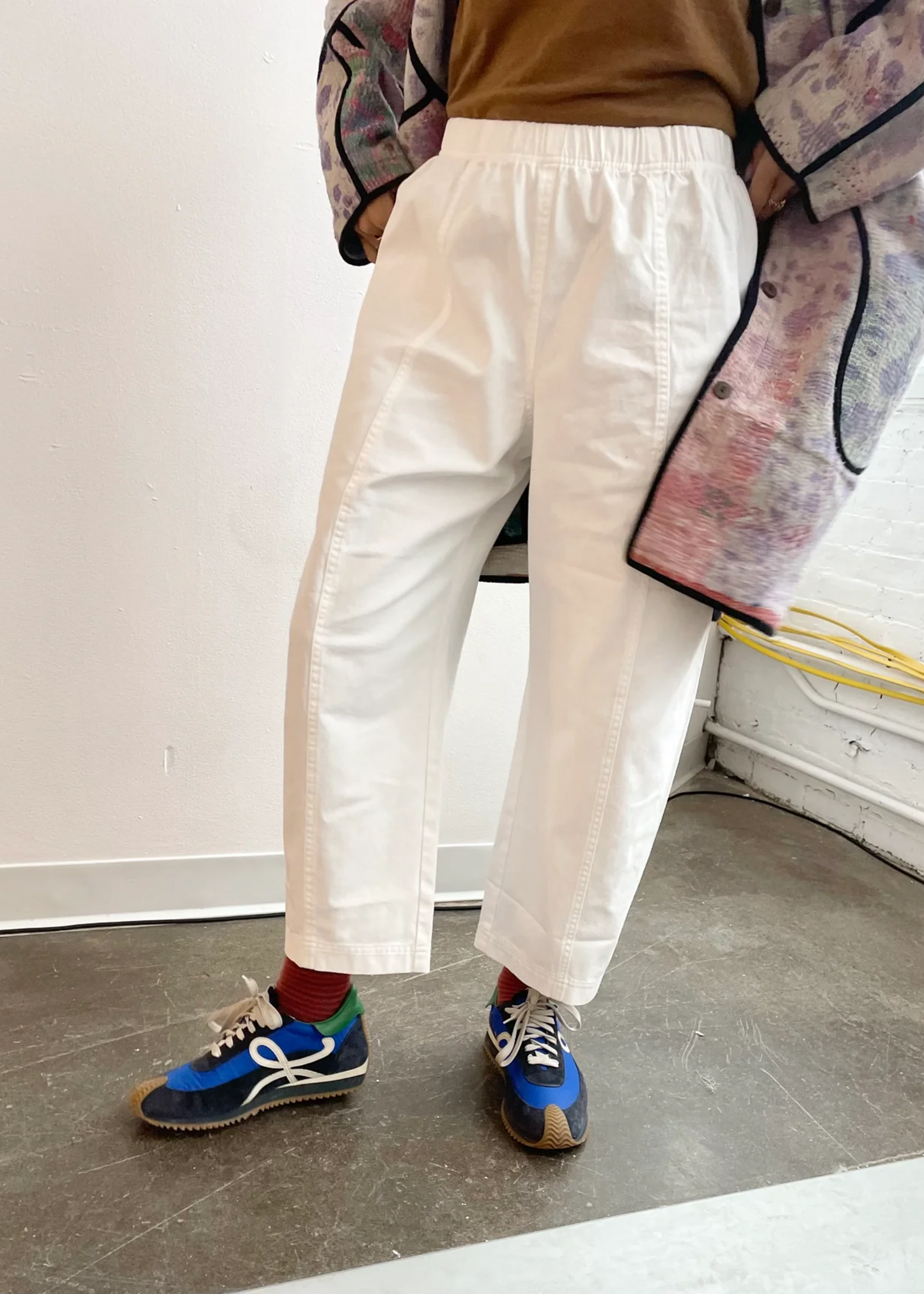 Janus pants II (with side pockets), white