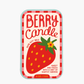 Strawberry candle