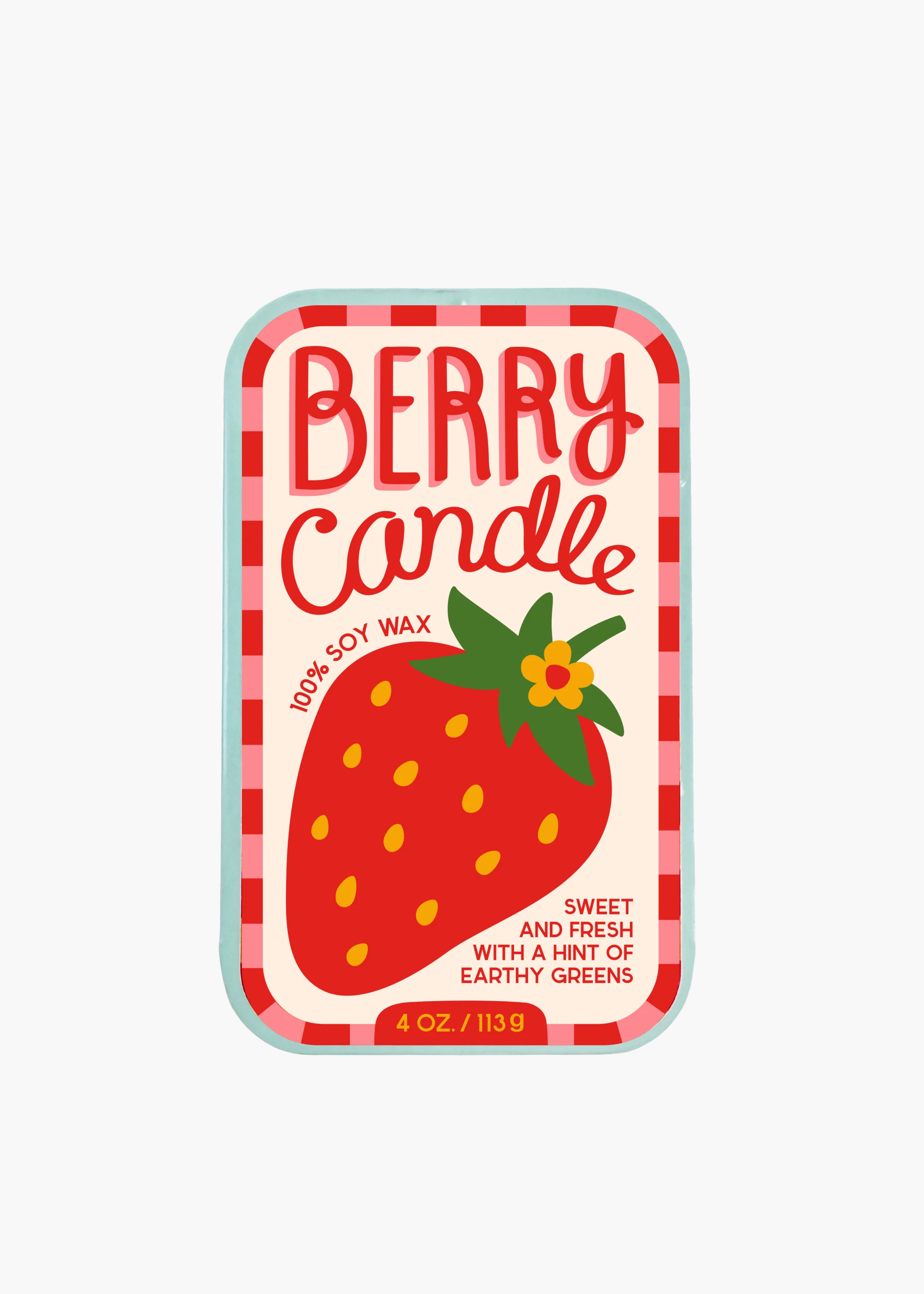 Strawberry candle