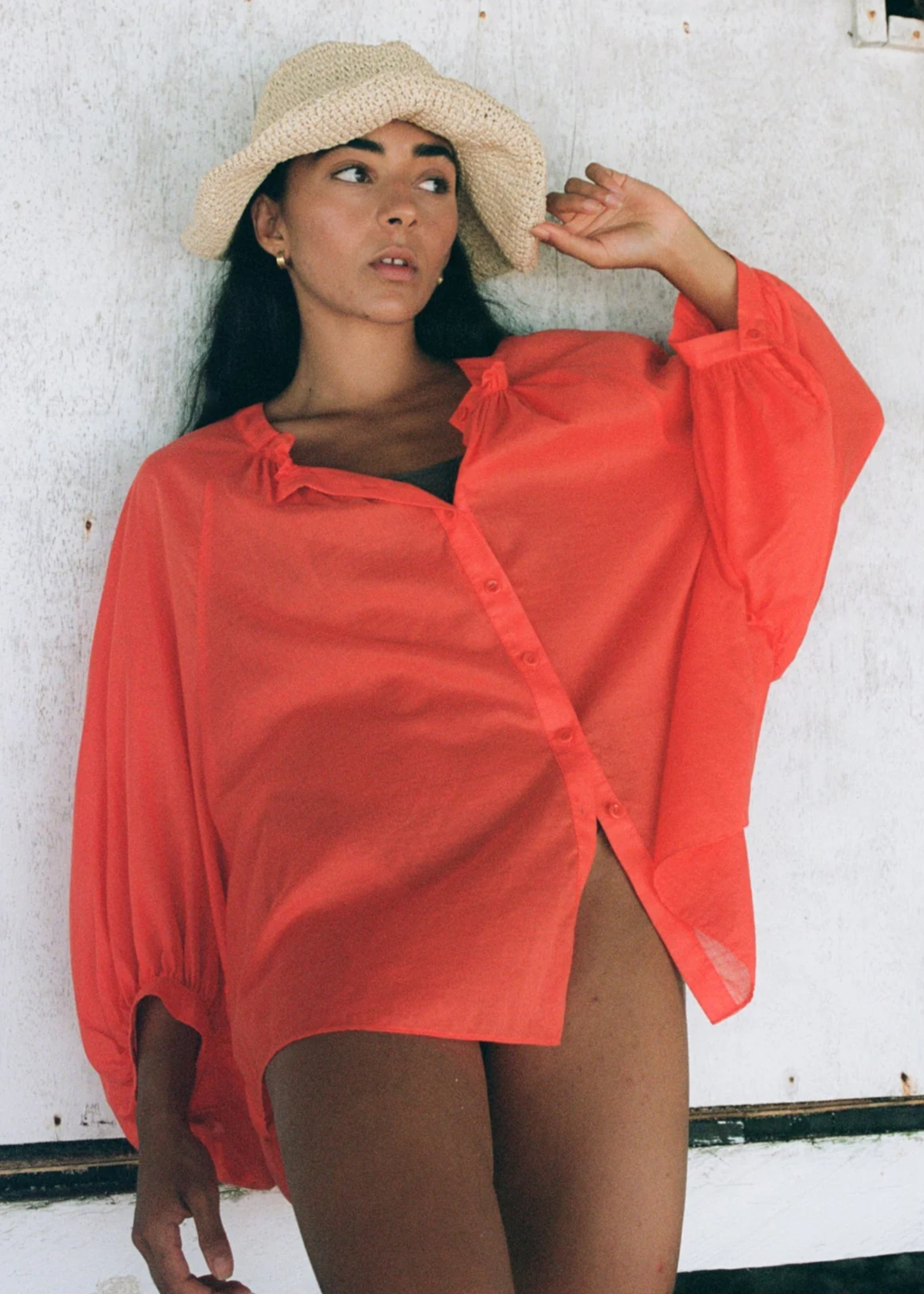 Thalia cotton voile shirt