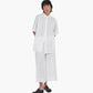 Ocean open-back shirt, bright white