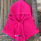 Cashmere balaclava, hot pink
