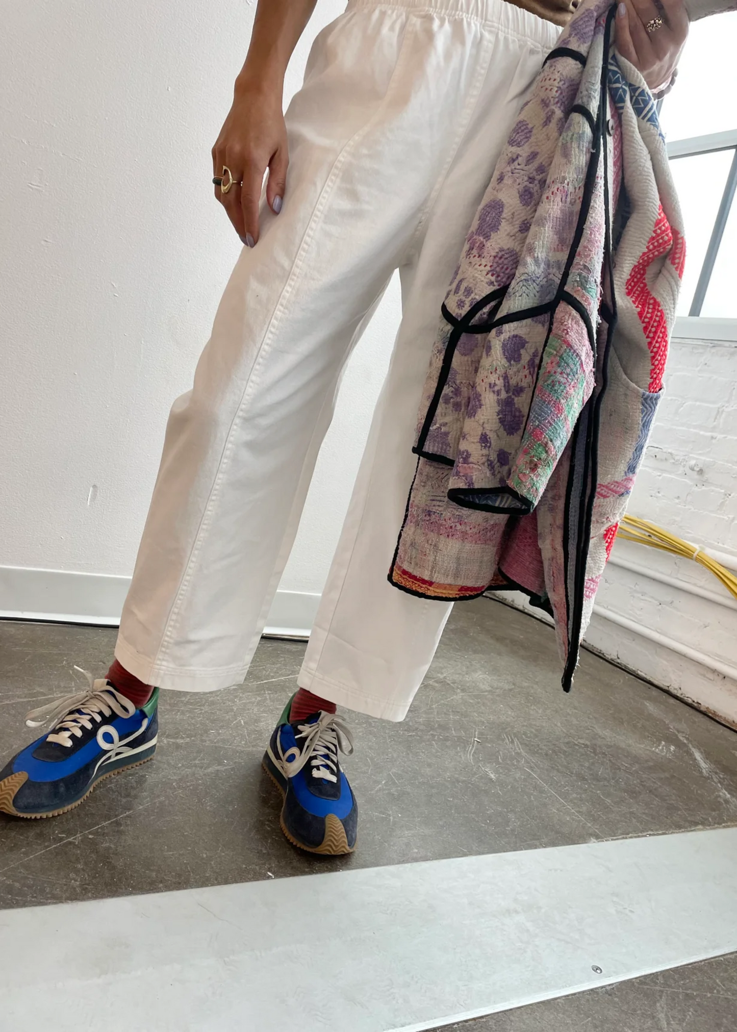 Janus pants II (with side pockets), white