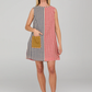 Gillie dress, sliced seersucker