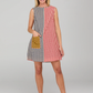 Gillie dress, sliced seersucker
