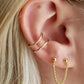 Double wrap ear cuff