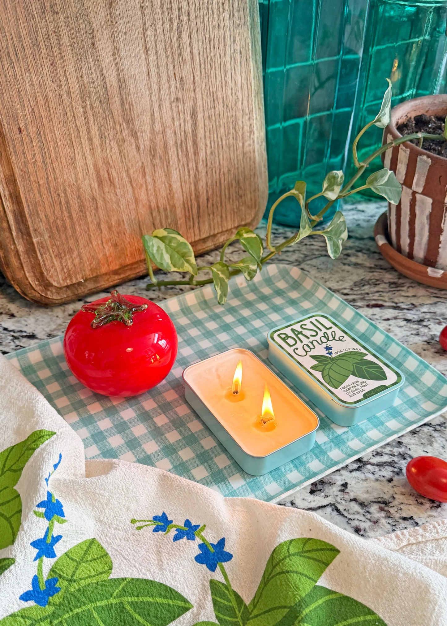 Strawberry candle