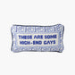 High-end gays needlepoint pillow
