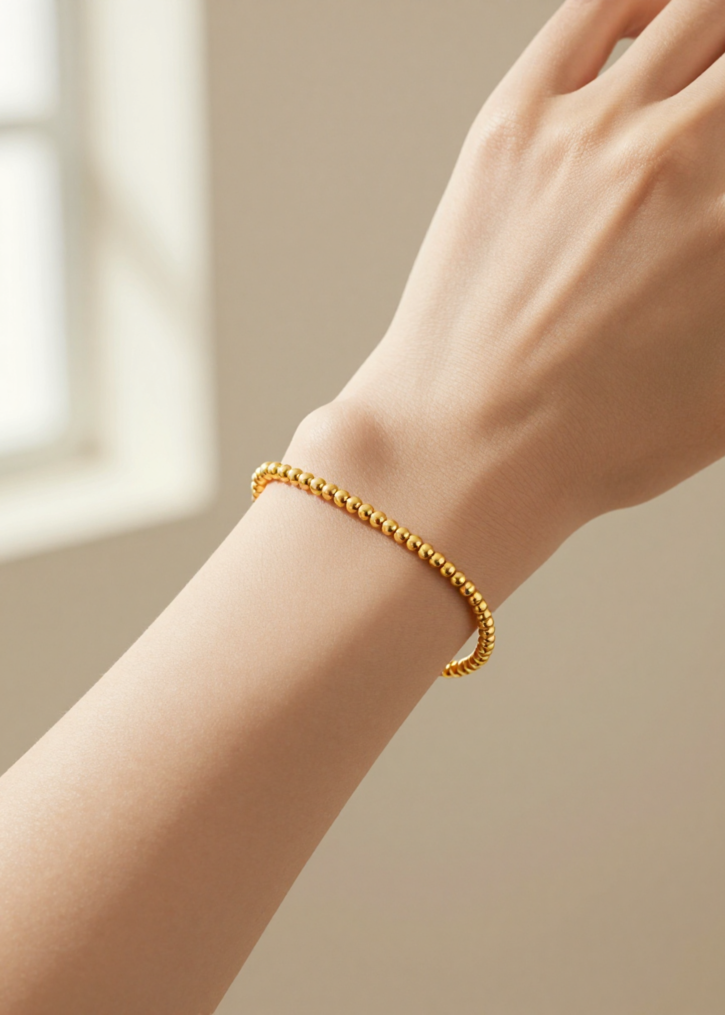 Beaded stretch bracelet