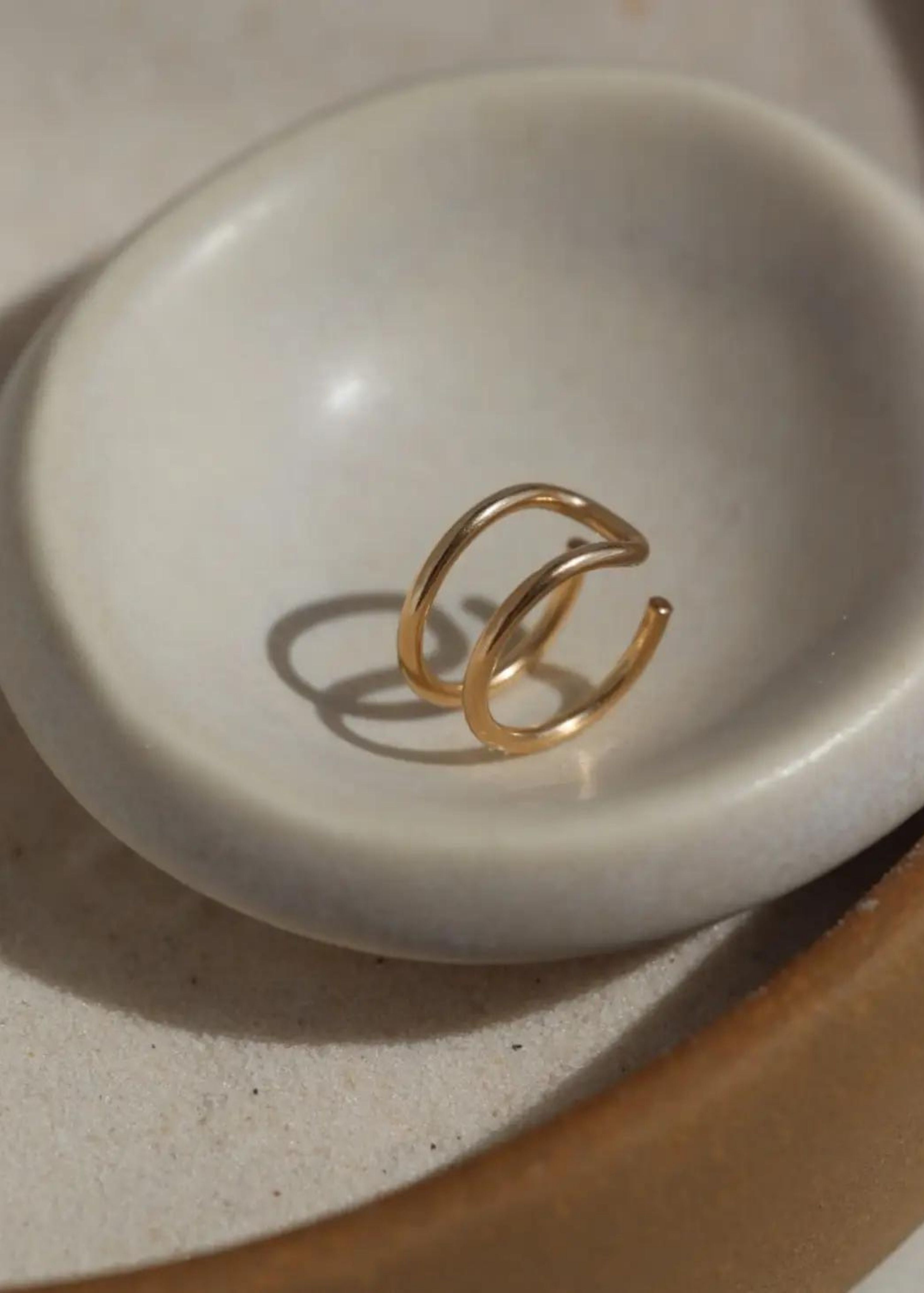 Double wrap ear cuff