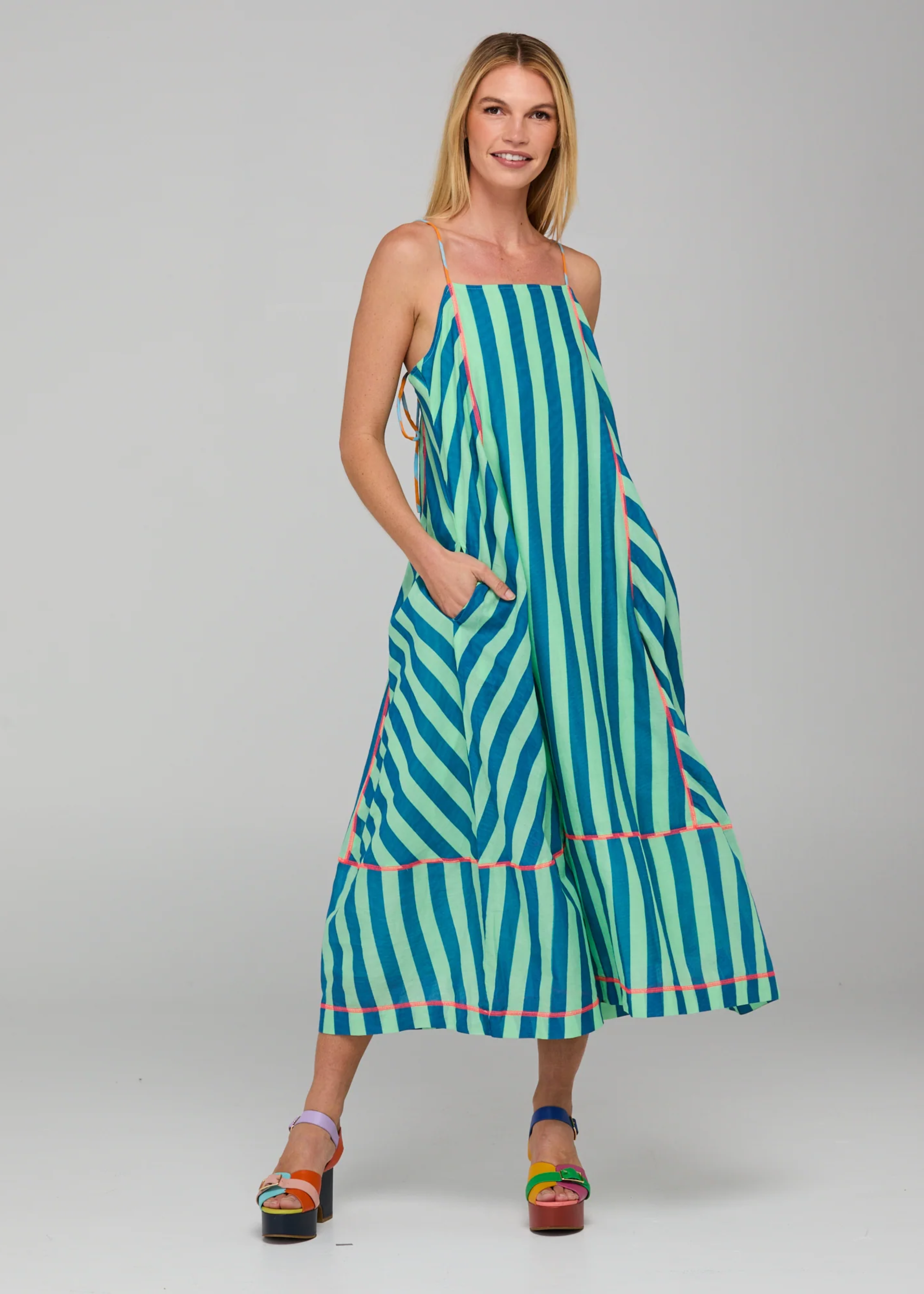 Sami dress, capri green