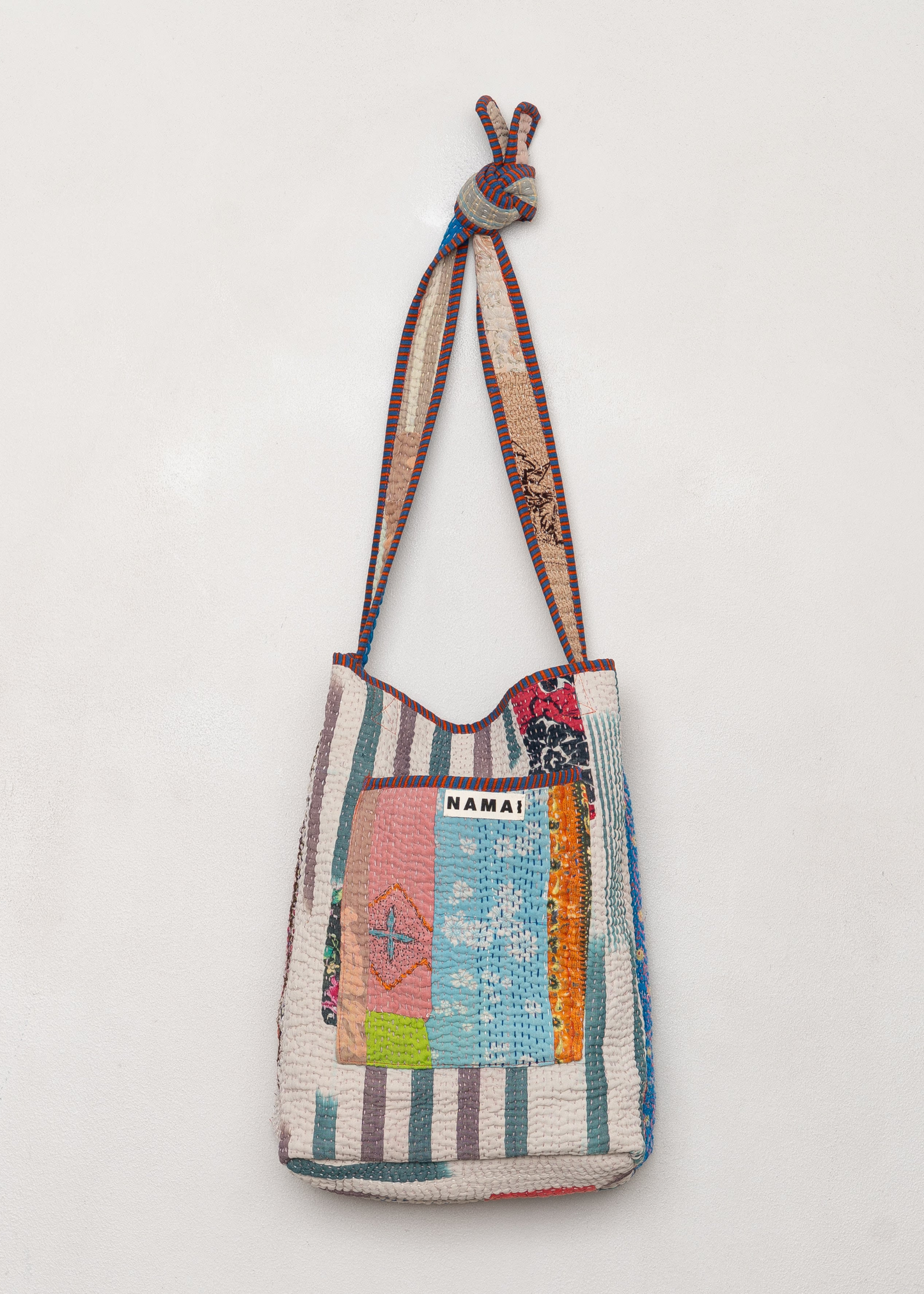 XotiI zero waste quilted kantha bag, 2-way/reversible