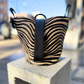 Navigli bag, beige zebra calfskin