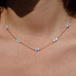 Mini evil eye necklace