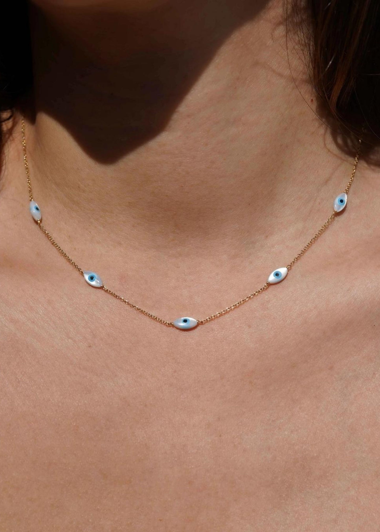 Mini evil eye necklace
