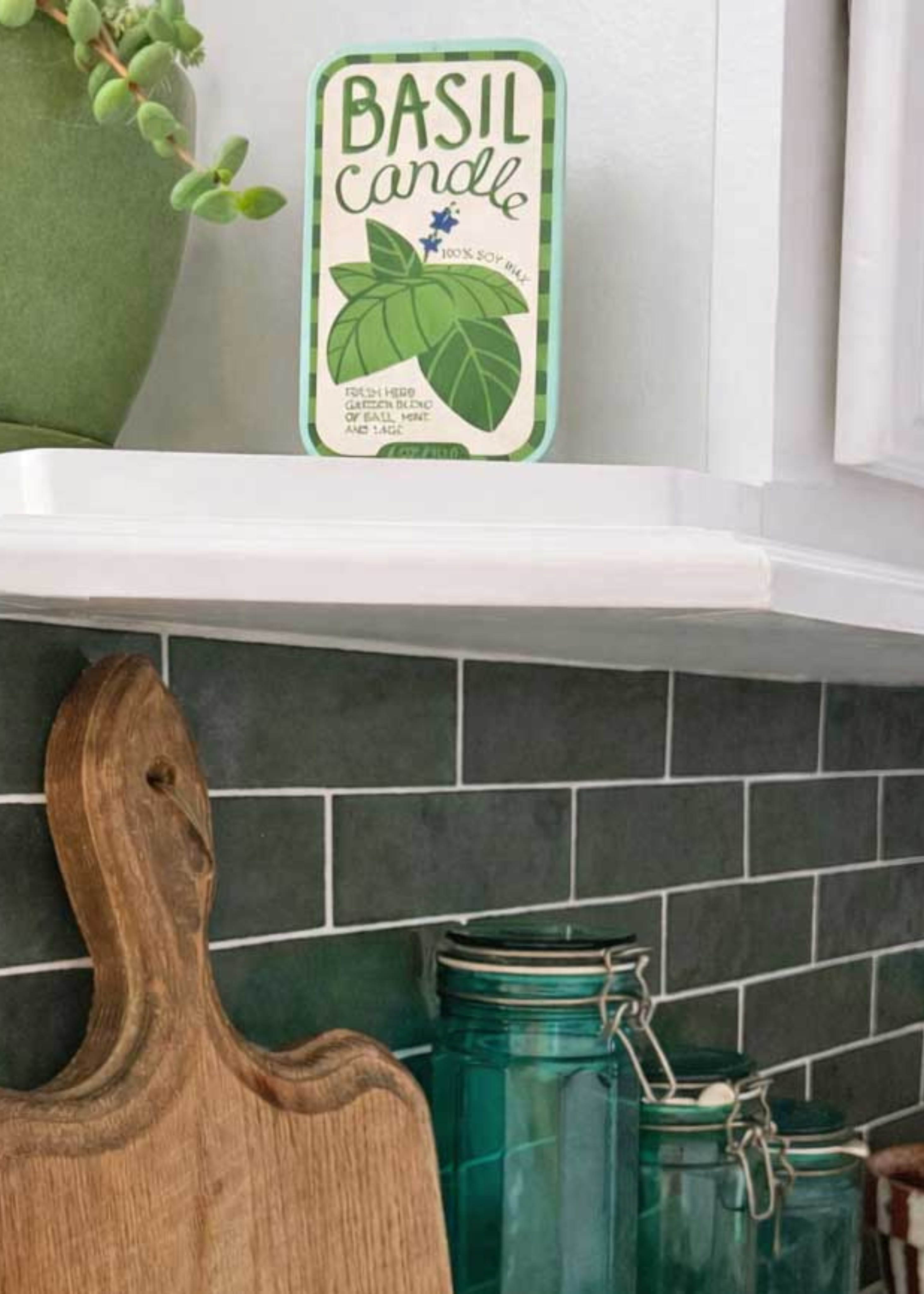 Basil candle