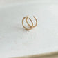 Double wrap ear cuff