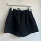 Drawstring short, black