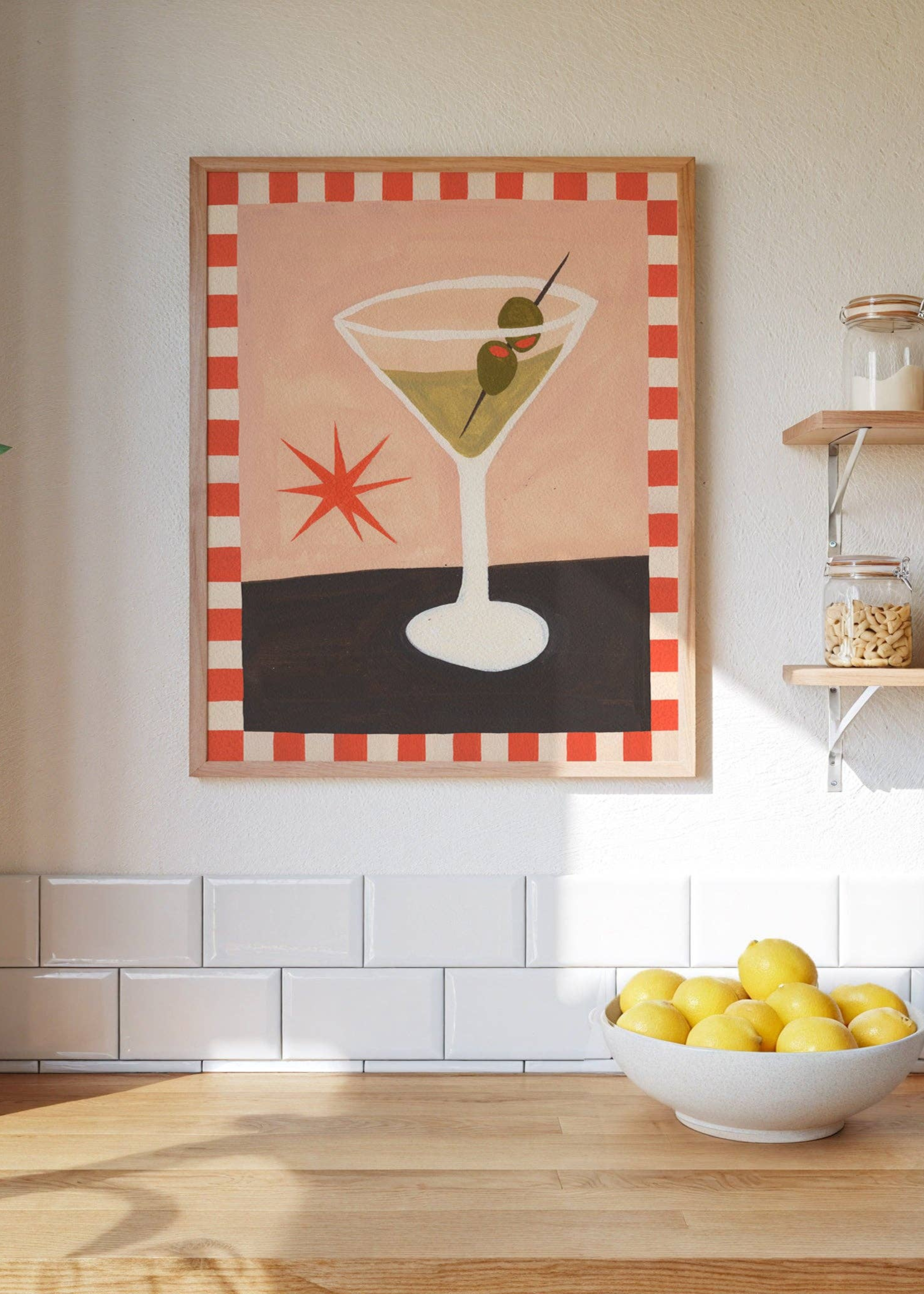 Martini art print