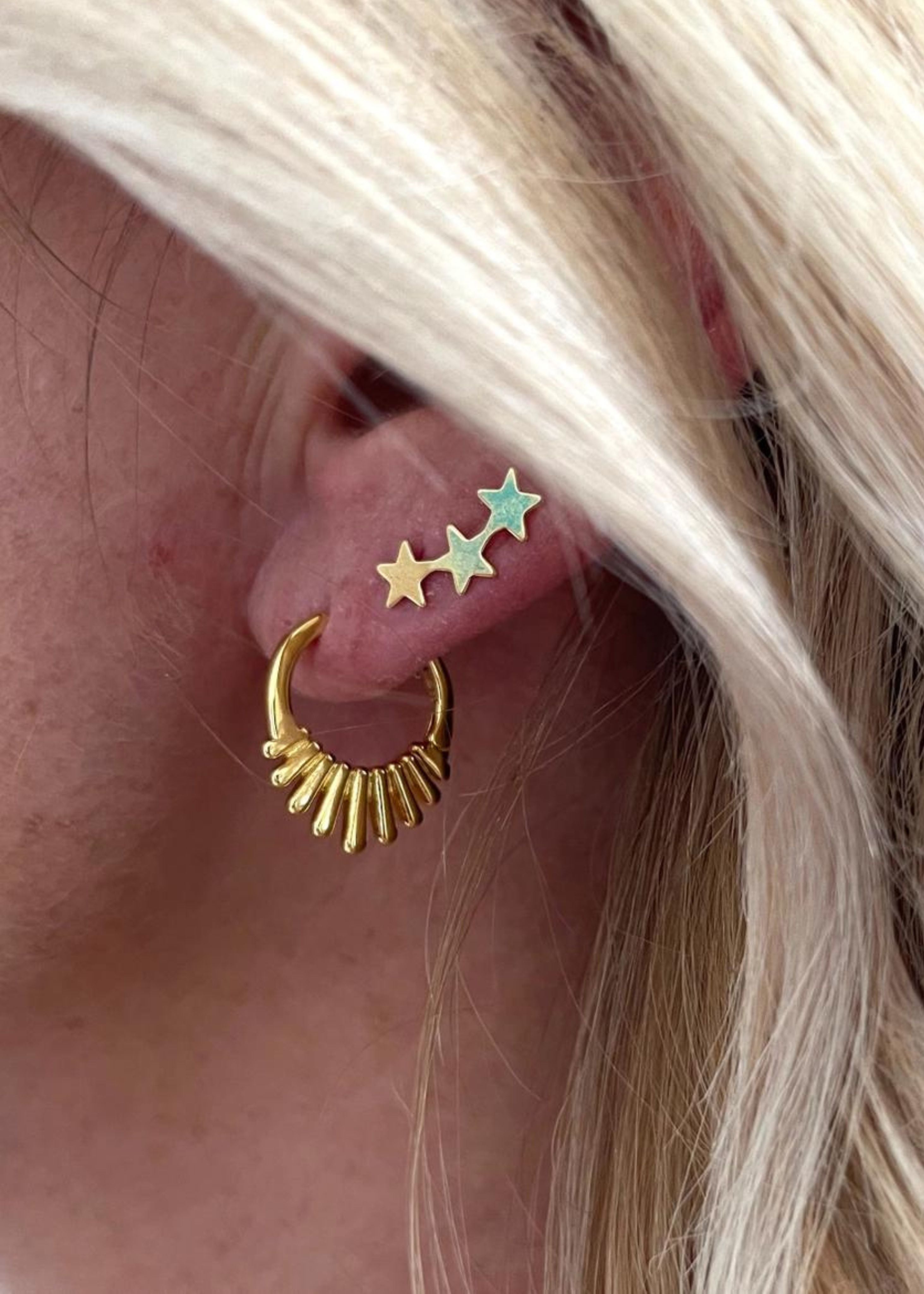 Nova huggie earrings
