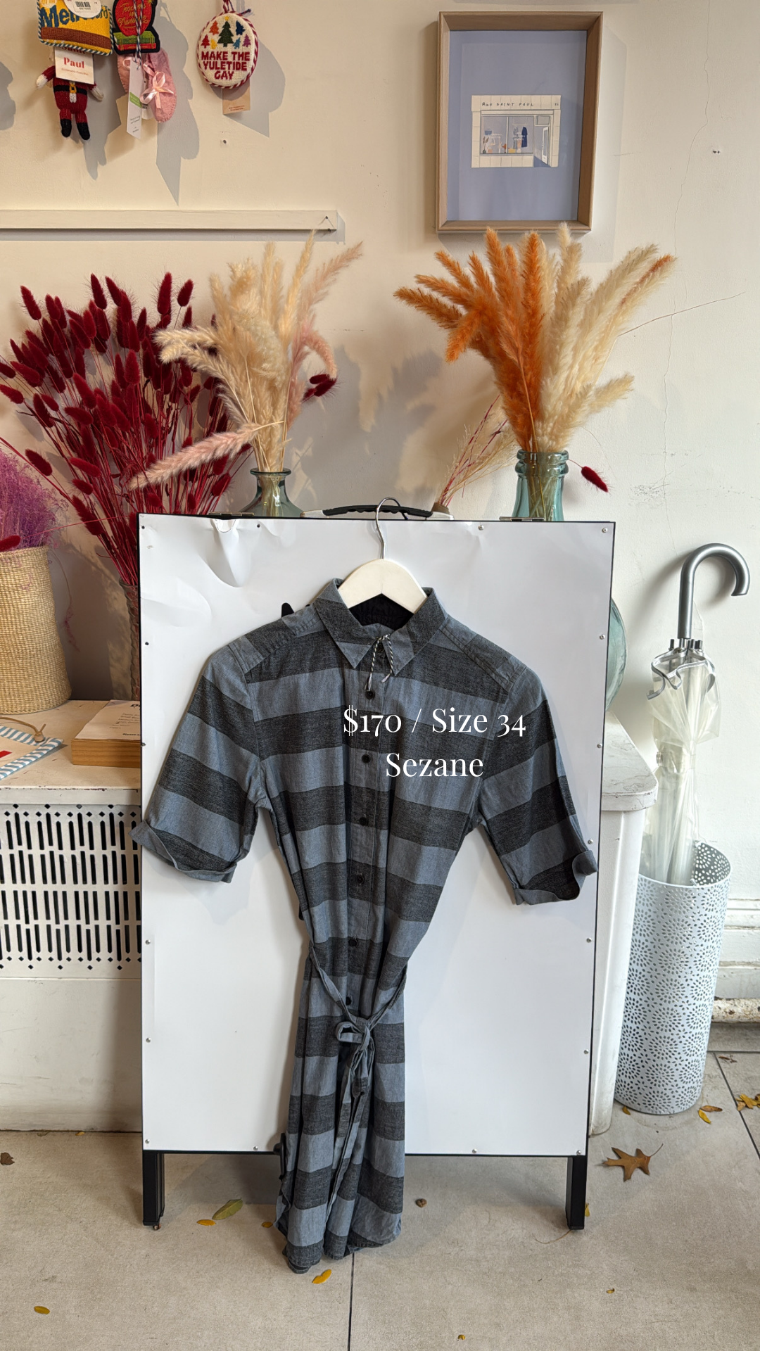 Royen shirt dress, striped