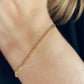 Flat figaro bracelet, 2.5mm