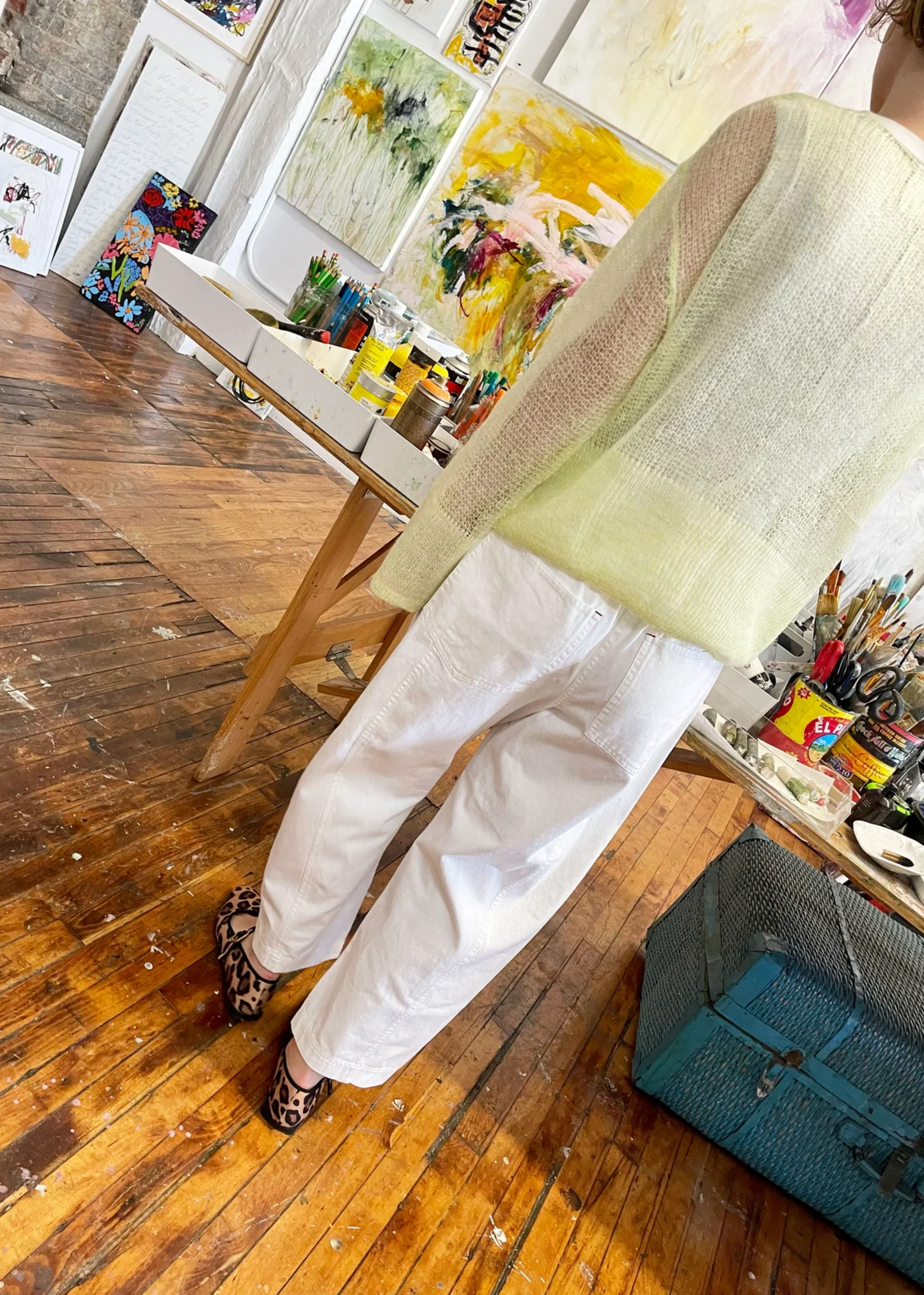 Janus pants II (with side pockets), white