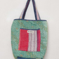 XotiI zero waste quilted kantha bag, 2-way/reversible