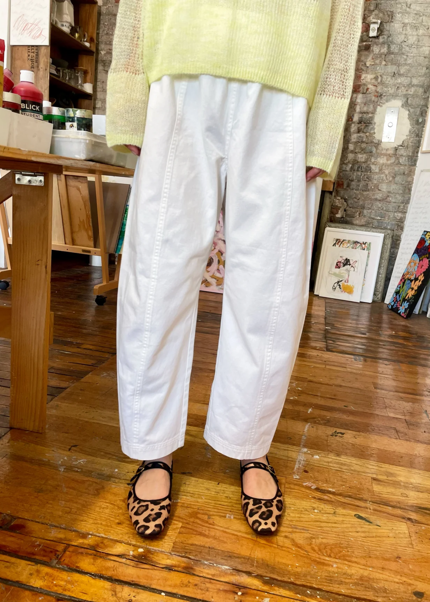Janus pants II (with side pockets), white