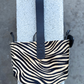 Navigli bag, beige zebra calfskin