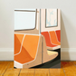 NYC subway seats art print